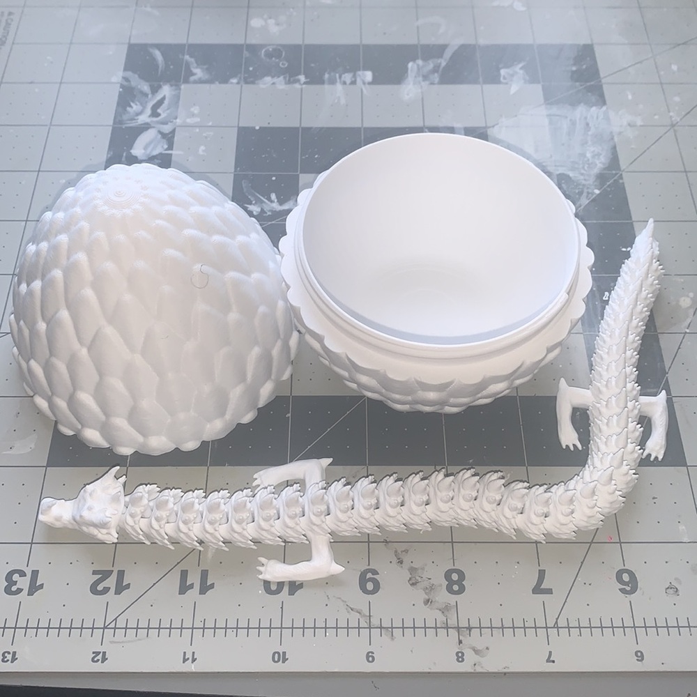 Paint your Own Dragon Fidget Toy with Dragon Egg